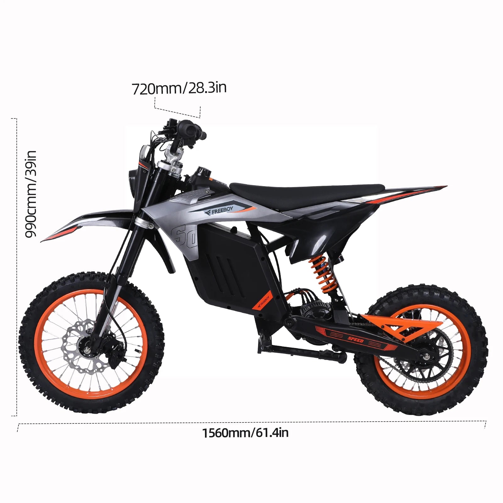 Electric-Dirt-Bike for Teens Adults,14"/12" Fat Tire 3000W 34MPH Electric-Motorcycle with 48V 30AH Battery Ebike Hydraulic Brake