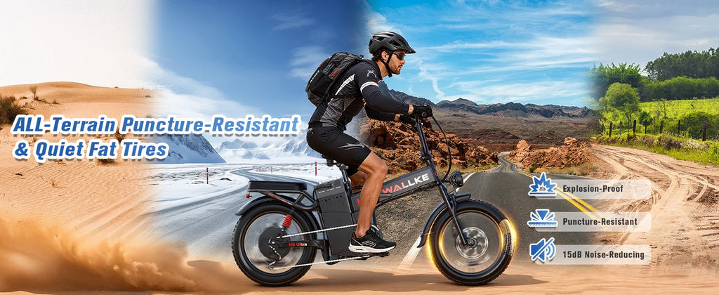 Wallke H9 ULTRA Portable Power Station Electric Bike 4000W 37MPH Fast Ebike for Adults 48V 55Ah Long Range E-Bike Torque Sensor