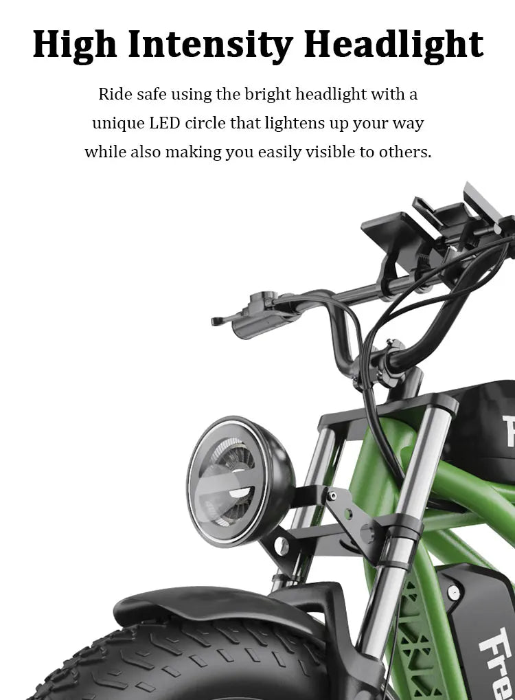 Freego F3 Pro Electric Dirt Bike 2000W Dual Motor 40AH Dual Hydraulic Brake Suspension 20x4 Fat Tires Off Road Electric Bike