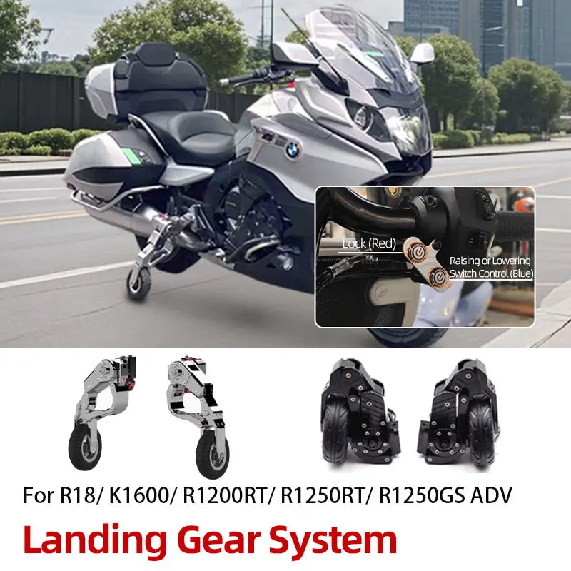 For BMW R18 B Bagger Transcon K1600 R1200RT R1250RT R1250GS ADV Motorcycle Stand Landing Gear System Electric Auxiliary Parking