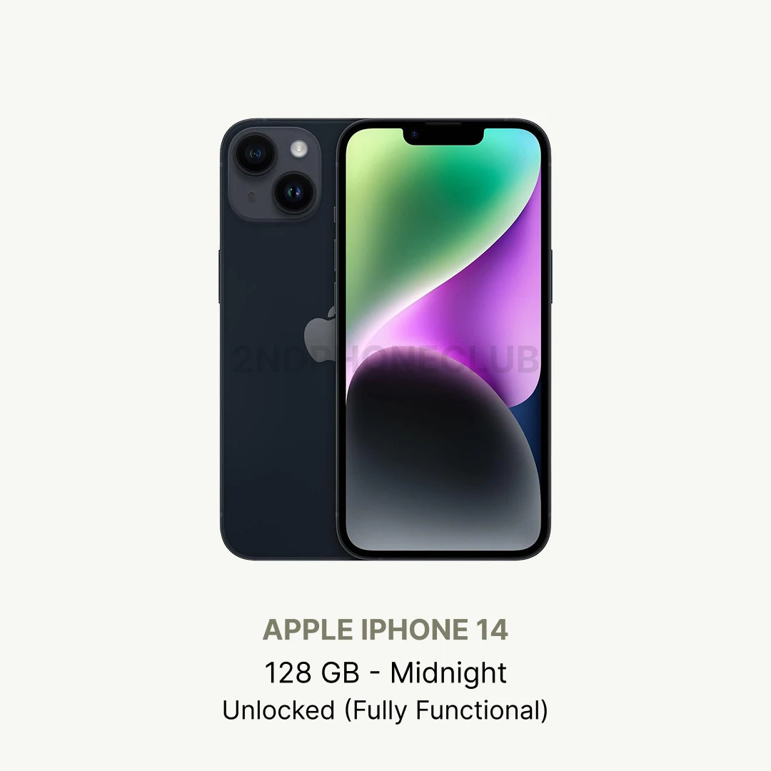 Apple iPhone 14 128/256/512GB Unlocked Excellent Condition All Colors (Renewed)