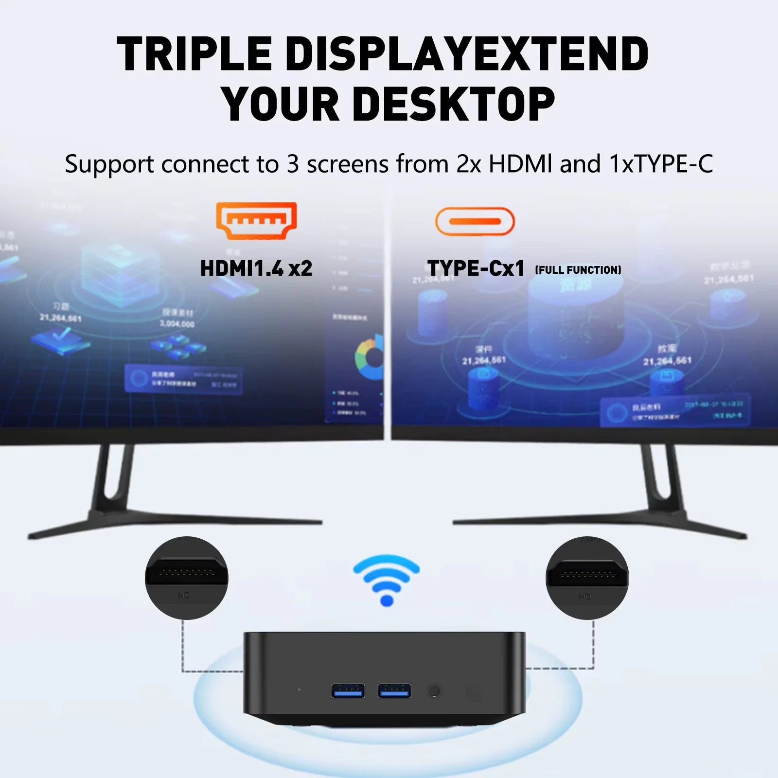 2026 Portable i9 Mini PC Computer Windows 11 Intel Core i9 8950HK 16GB 1TB Gaming Computer Dual-Band WiFi 6-Core Mini Desktop PC