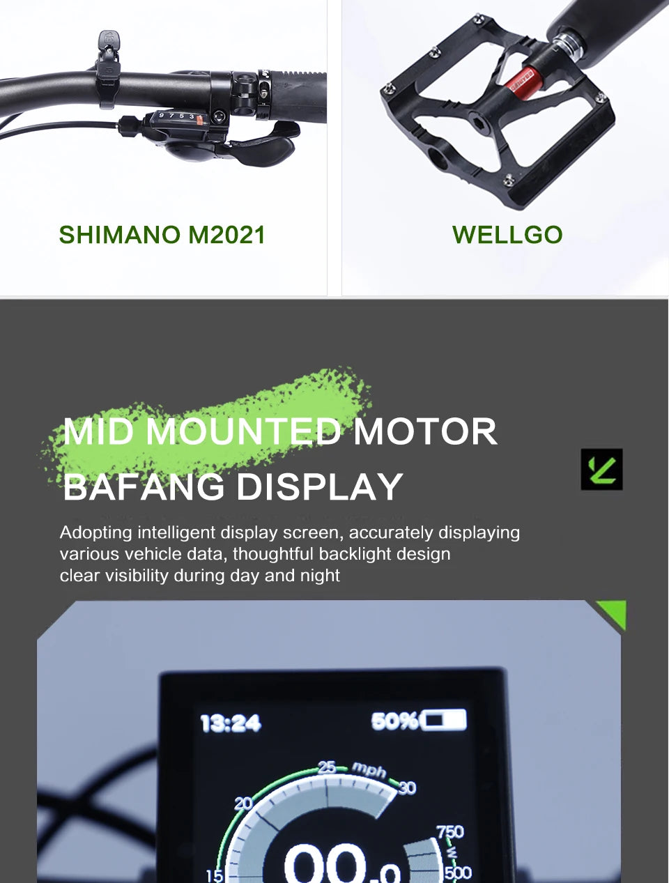 US Stock🚴 AKEZ 27.5" Electric Bike, 48V 500W Bafang Motor, 13Ah Lithium Battery, Powerful E-Bike for Adults