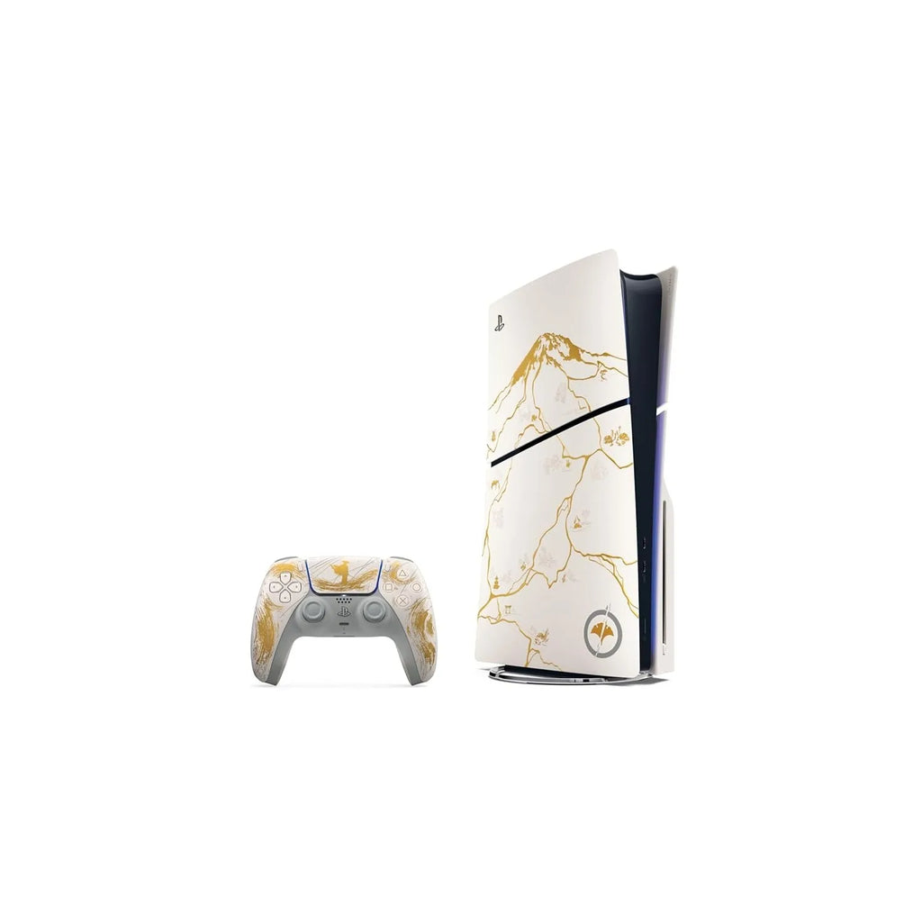 Sony PlayStation 5 Slim Console – Ghost of Yōtei Gold Limited Edition Bundle (Disc Edition)