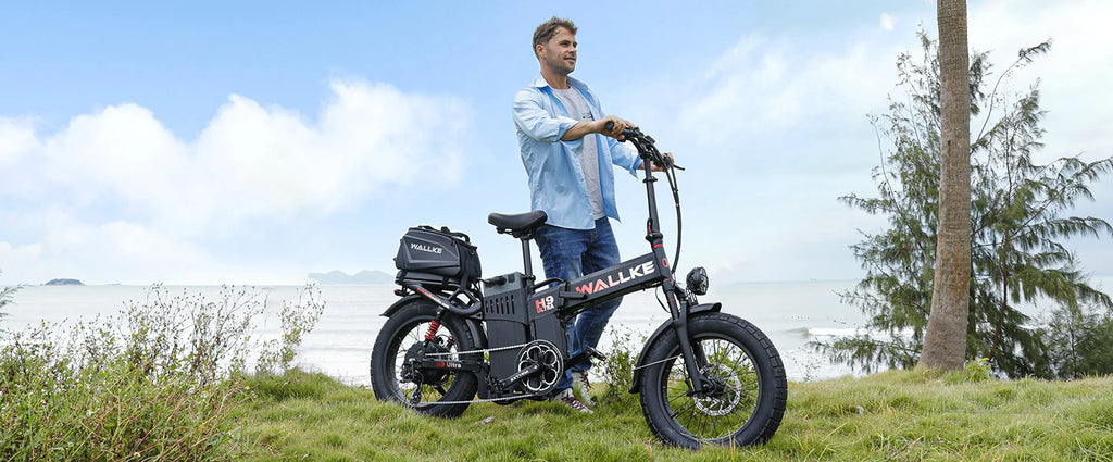 Wallke H9 ULTRA Portable Power Station Electric Bike 4000W 37MPH Fast Ebike for Adults 48V 55Ah Long Range E-Bike Torque Sensor