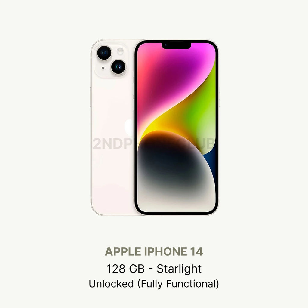 Apple iPhone 14 128/256/512GB Unlocked Excellent Condition All Colors (Renewed)