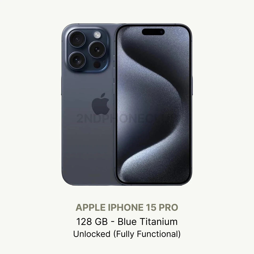 Apple iPhone 15 Pro 128/256/512GB Unlocked Excellent Condition All Colors (Renewed)