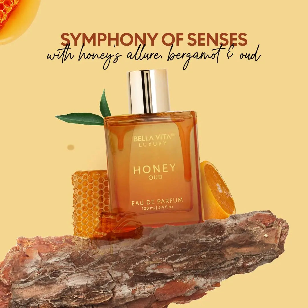100ML Original Bella Vita Luxury Honey Oud Eau De Parfum Arabian Women's Perfume Cologne Long-Lasting Unisex Fragrance Makeup
