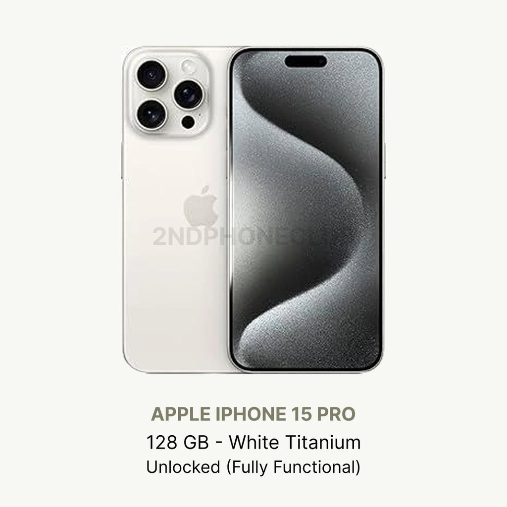 Apple iPhone 15 Pro 128/256/512GB Unlocked Excellent Condition All Colors (Renewed)