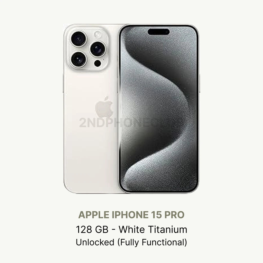 Apple iPhone 15 Pro 128/256/512GB Unlocked Excellent Condition All Colors (Renewed)