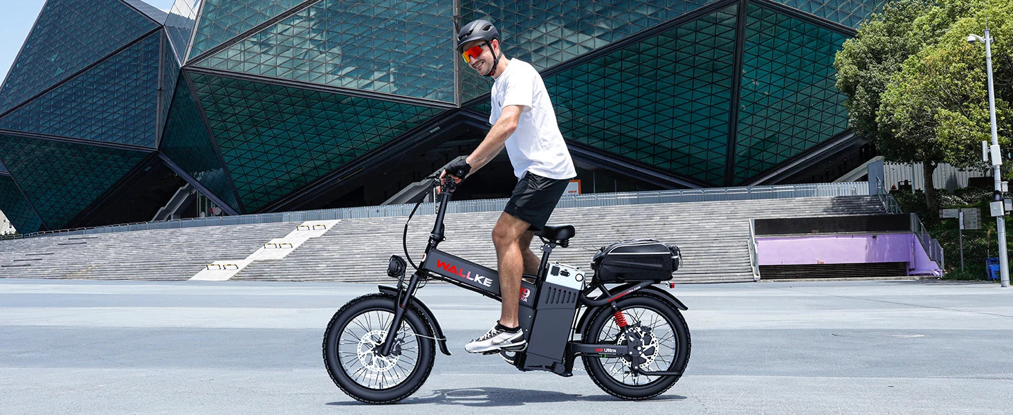 Wallke H9 ULTRA Portable Power Station Electric Bike 4000W 37MPH Fast Ebike for Adults 48V 55Ah Long Range E-Bike Torque Sensor
