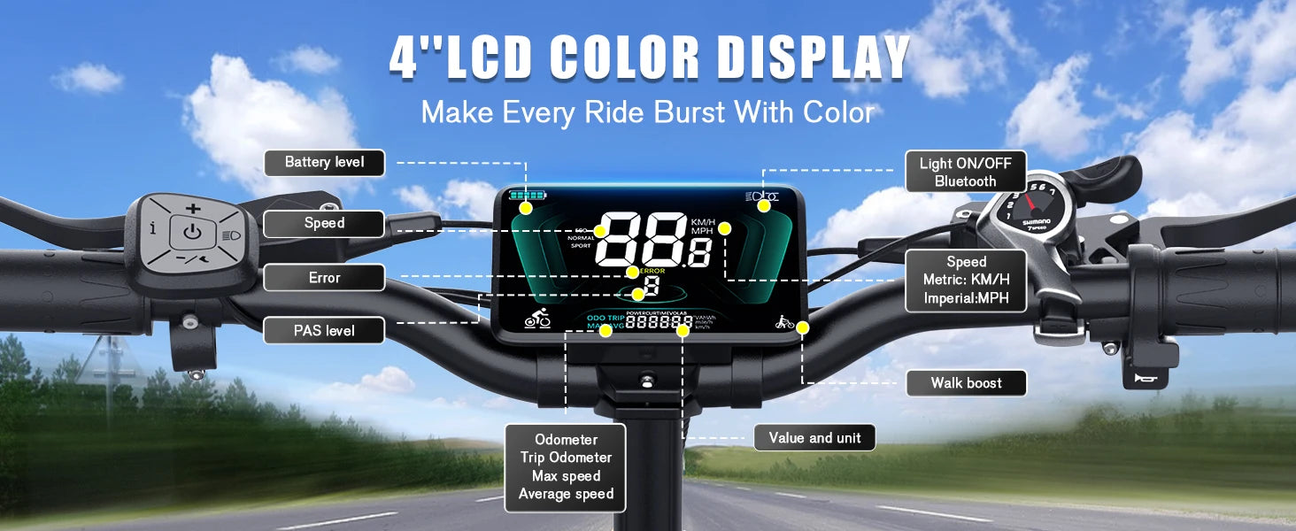 Wallke H9 ULTRA Portable Power Station Electric Bike 4000W 37MPH Fast Ebike for Adults 48V 55Ah Long Range E-Bike Torque Sensor