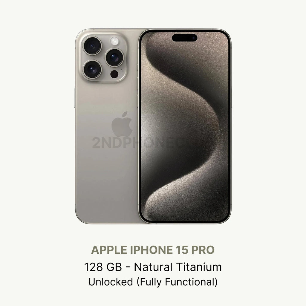 Apple iPhone 15 Pro 128/256/512GB Unlocked Excellent Condition All Colors (Renewed)