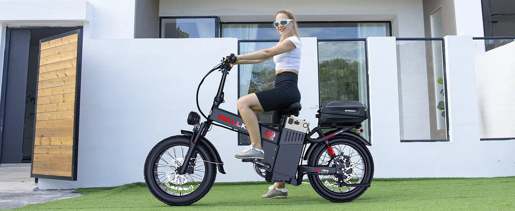 Wallke H9 ULTRA Portable Power Station Electric Bike 4000W 37MPH Fast Ebike for Adults 48V 55Ah Long Range E-Bike Torque Sensor
