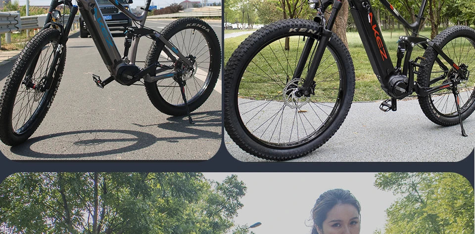 US Stock🚴 AKEZ 27.5" Electric Bike, 48V 500W Bafang Motor, 13Ah Lithium Battery, Powerful E-Bike for Adults