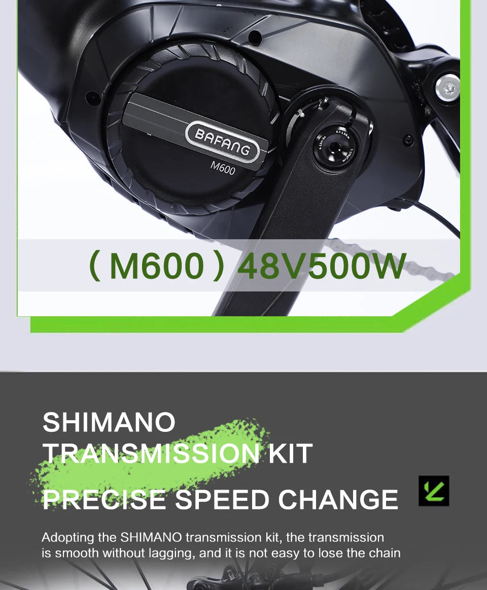 US Stock🚴 AKEZ 27.5" Electric Bike, 48V 500W Bafang Motor, 13Ah Lithium Battery, Powerful E-Bike for Adults