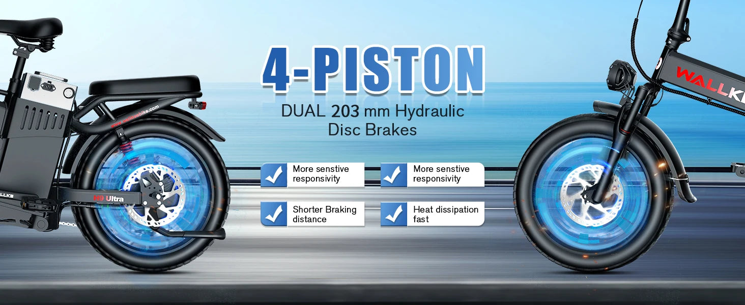 Wallke H9 ULTRA Portable Power Station Electric Bike 4000W 37MPH Fast Ebike for Adults 48V 55Ah Long Range E-Bike Torque Sensor