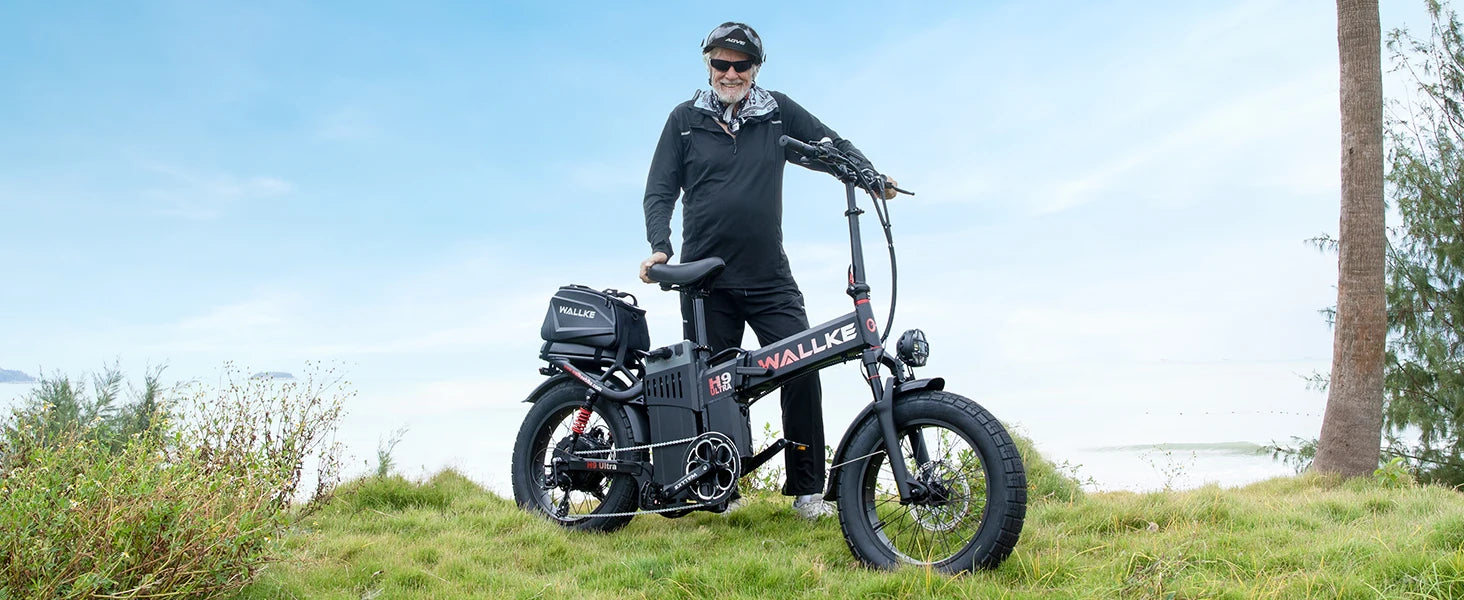 Wallke H9 ULTRA Portable Power Station Electric Bike 4000W 37MPH Fast Ebike for Adults 48V 55Ah Long Range E-Bike Torque Sensor