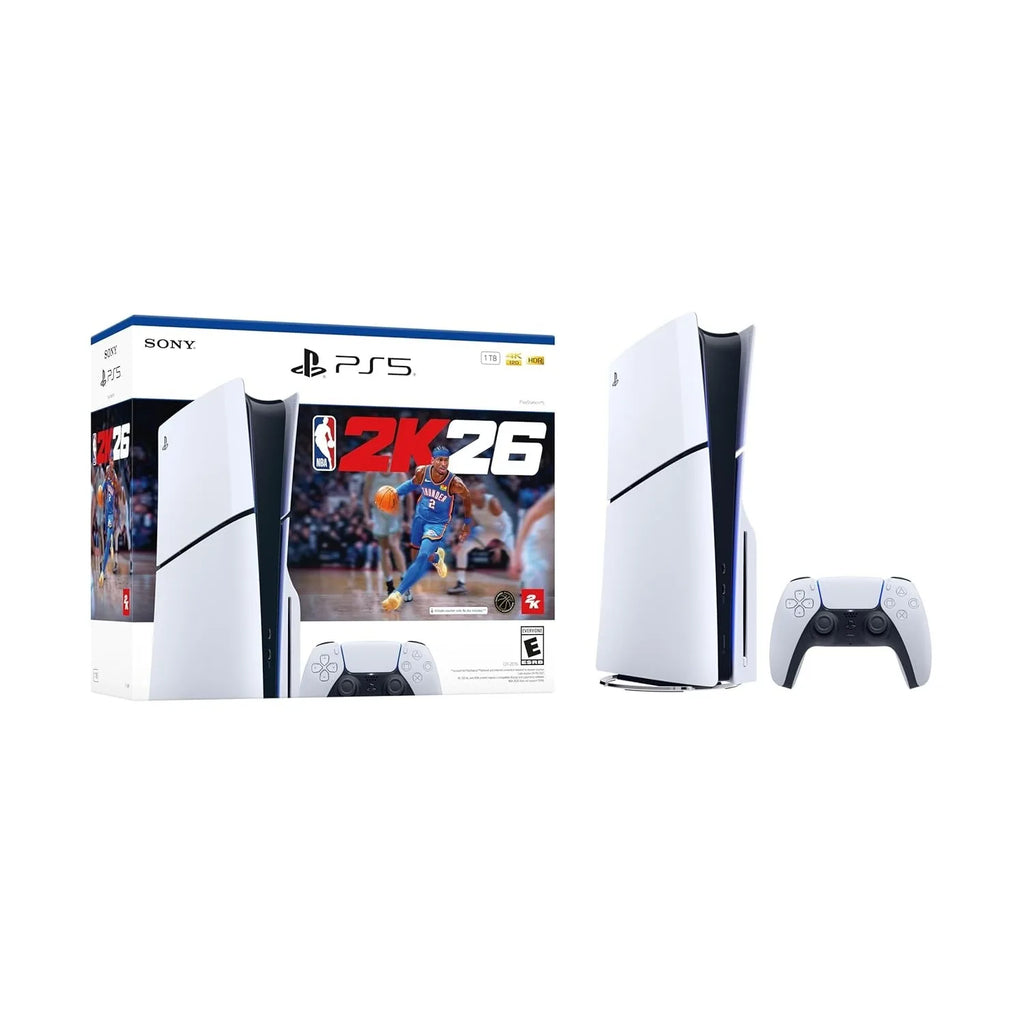 Sony PlayStation 5 Slim Console (1TB) - NBA 2K26 Bundle - Includes DualSense Wireless Controller