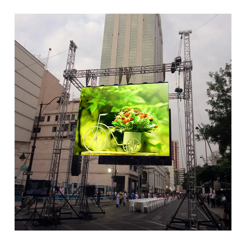 LED Display Panel P4 Outdoor Adversting Billboard RGB SMD 512x512mm Die Casting Aluminum Cabinet LED Screen