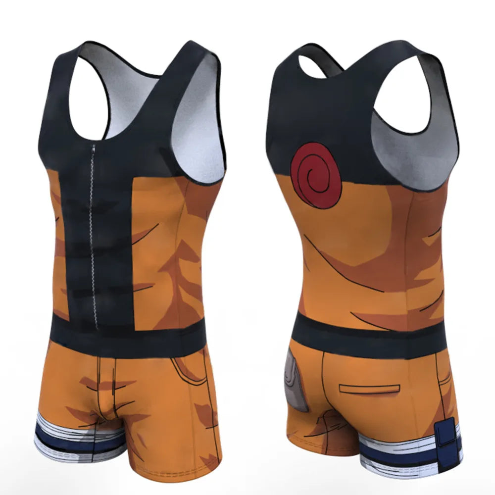 Casual Vegeta Goku Cosplay One Piece Sleeveless Jumpsuit Playsuit Casual Men One Piece Top Tank Shirt plus size Best Gift