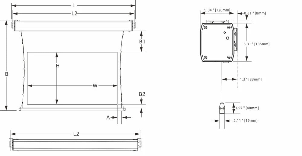 New Generation Laser TV Self-Rising Screen ALR Electric Motorised Tab Tensioned Projection Screen for UST Laser Projector 4k HD