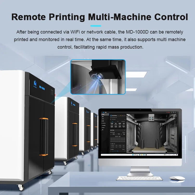 Mingda MD-1000D 3D Printer Frame 1000x1000x1000mm Huge Industry FDM 3d Printer for Car Bumper Prototyping
