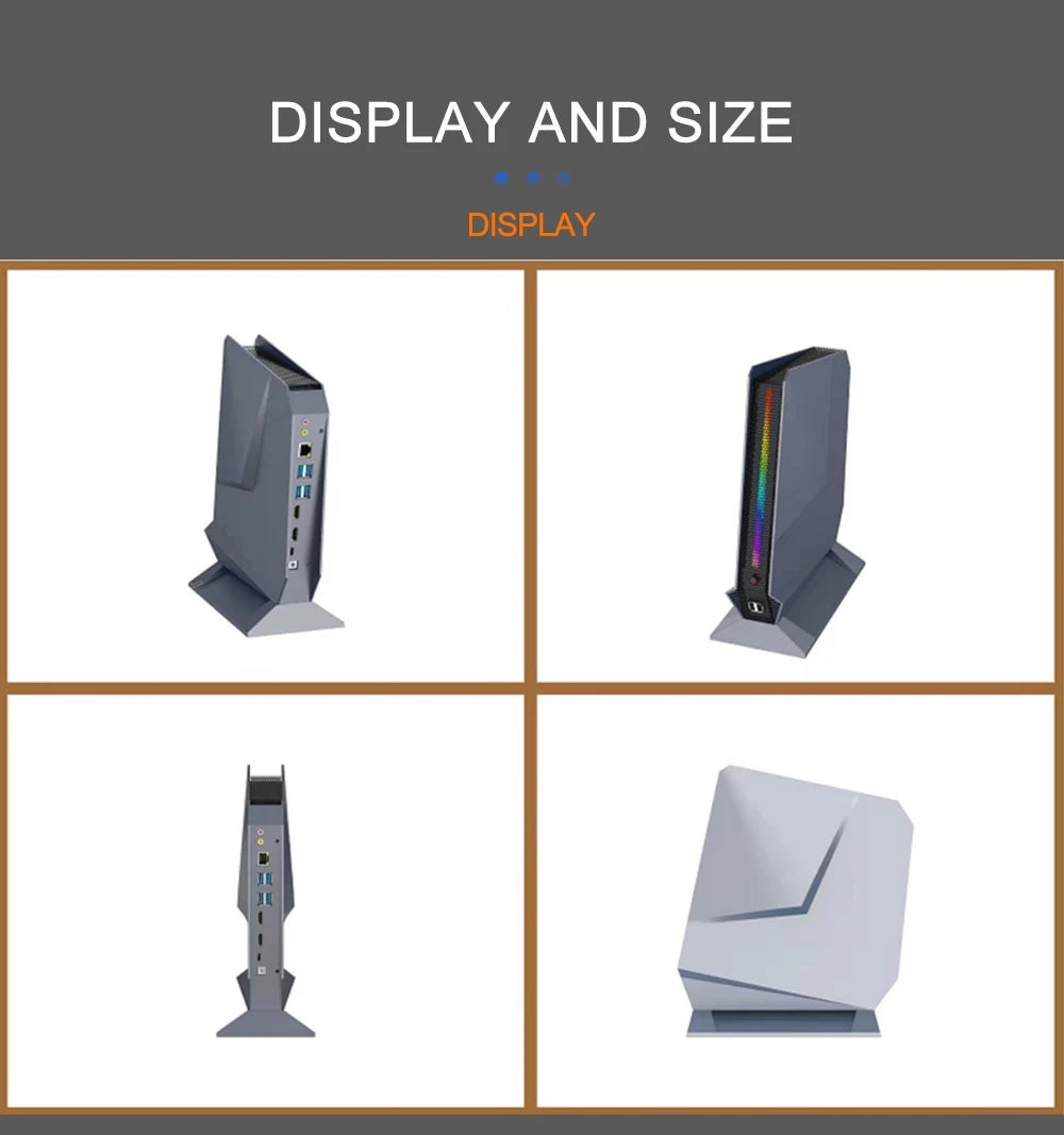 Eglobal 13th Gen Gaming PC I9 13900H I7 13700H Mini PC RTX3050 8G Mini PC Gamer Desktop Computer Barebone System PCIE4.0