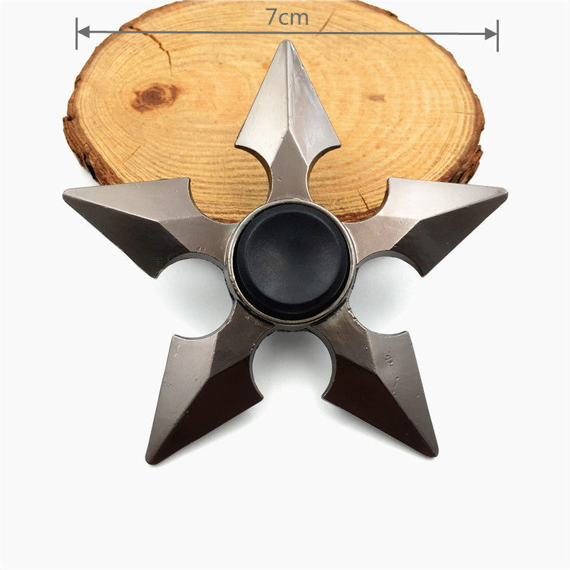 Colorful Metal Fidget Hand Spinner Finger Focus Toy Adult Rainbow Zinc Alloy Ninja Shuriken Sharingan Toys for Adult Bearing Toy