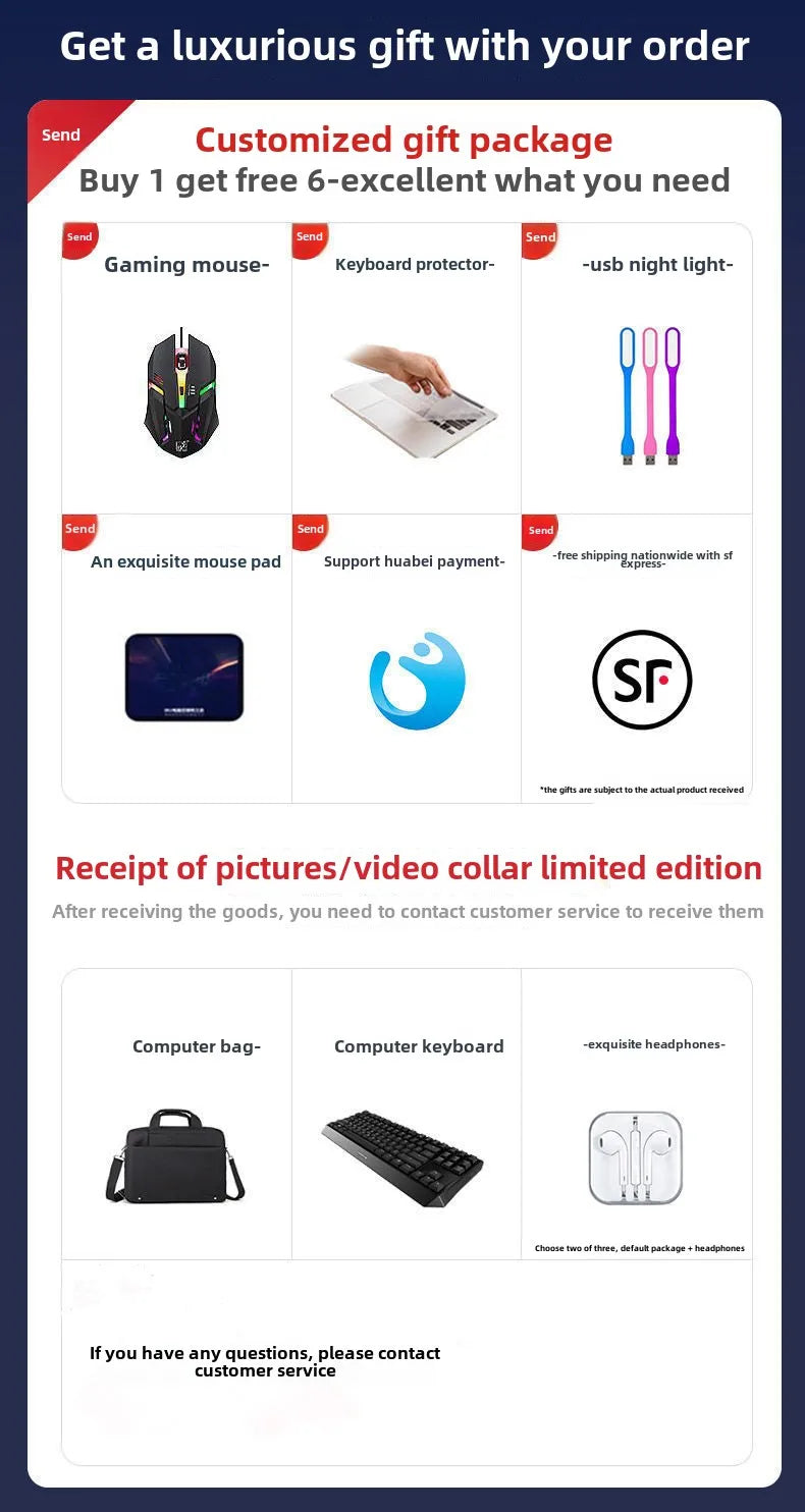 2025 NEW Wholesale Portable Business Laptop 15.6+7 Inch Dual Screen 32G+2TB Intel Processor Win11 with Camera English Keyboard