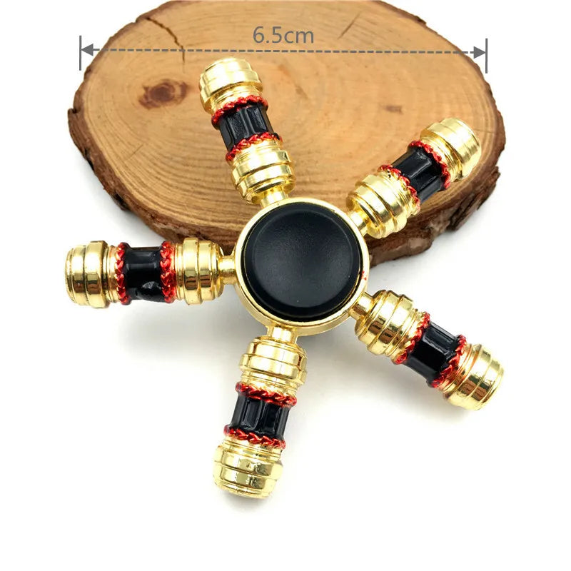 Colorful Metal Fidget Hand Spinner Finger Focus Toy Adult Rainbow Zinc Alloy Ninja Shuriken Sharingan Toys for Adult Bearing Toy