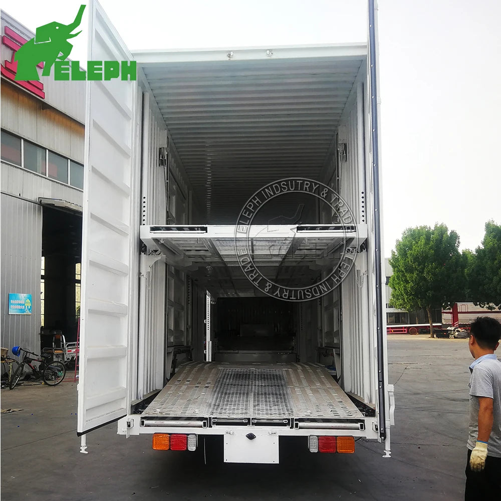 Enclosed Vehicle Car Carrier Transport Semi Trailer for SUV Luxury Race Car Transporting