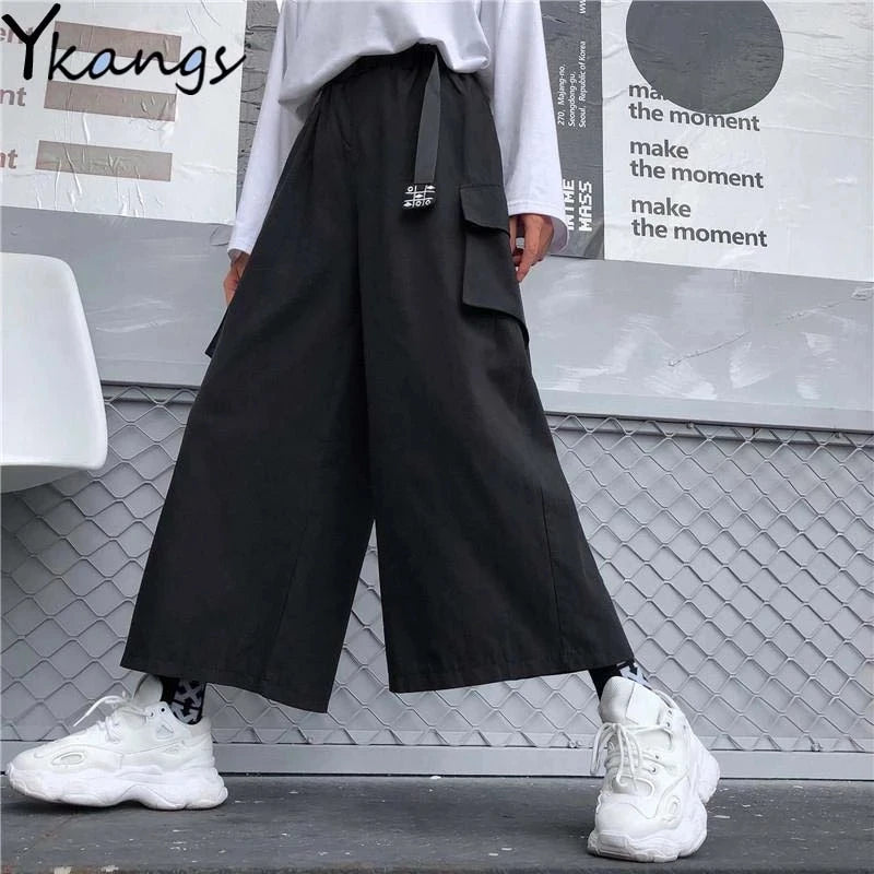 Cute Y2K Striped Pants Women Kawaii Sweet Harajuku Fleece Sports Korean Fashion Sweatpants Girly Basic Cartoon Japanese Trousers