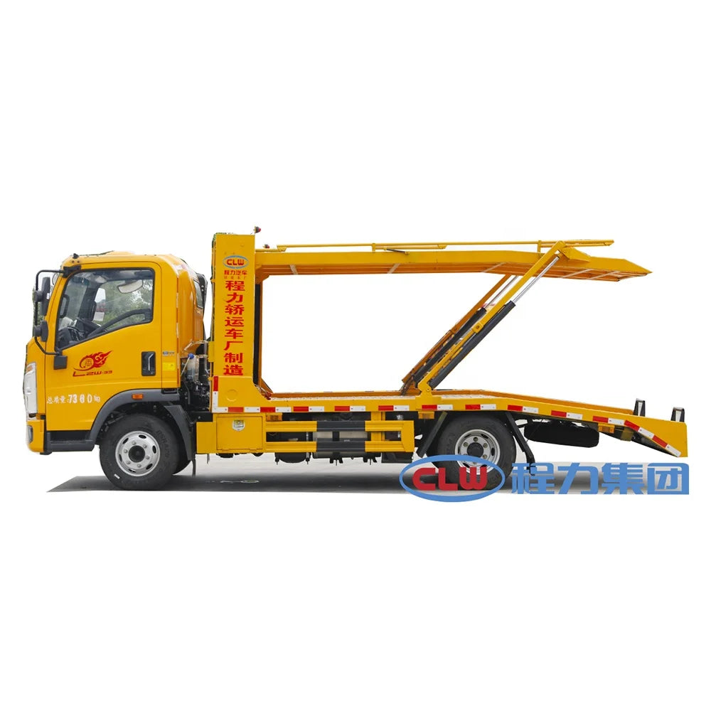 China Quality 2 Cars Transport Truck 4X2  Car Carrier Truck for Sale