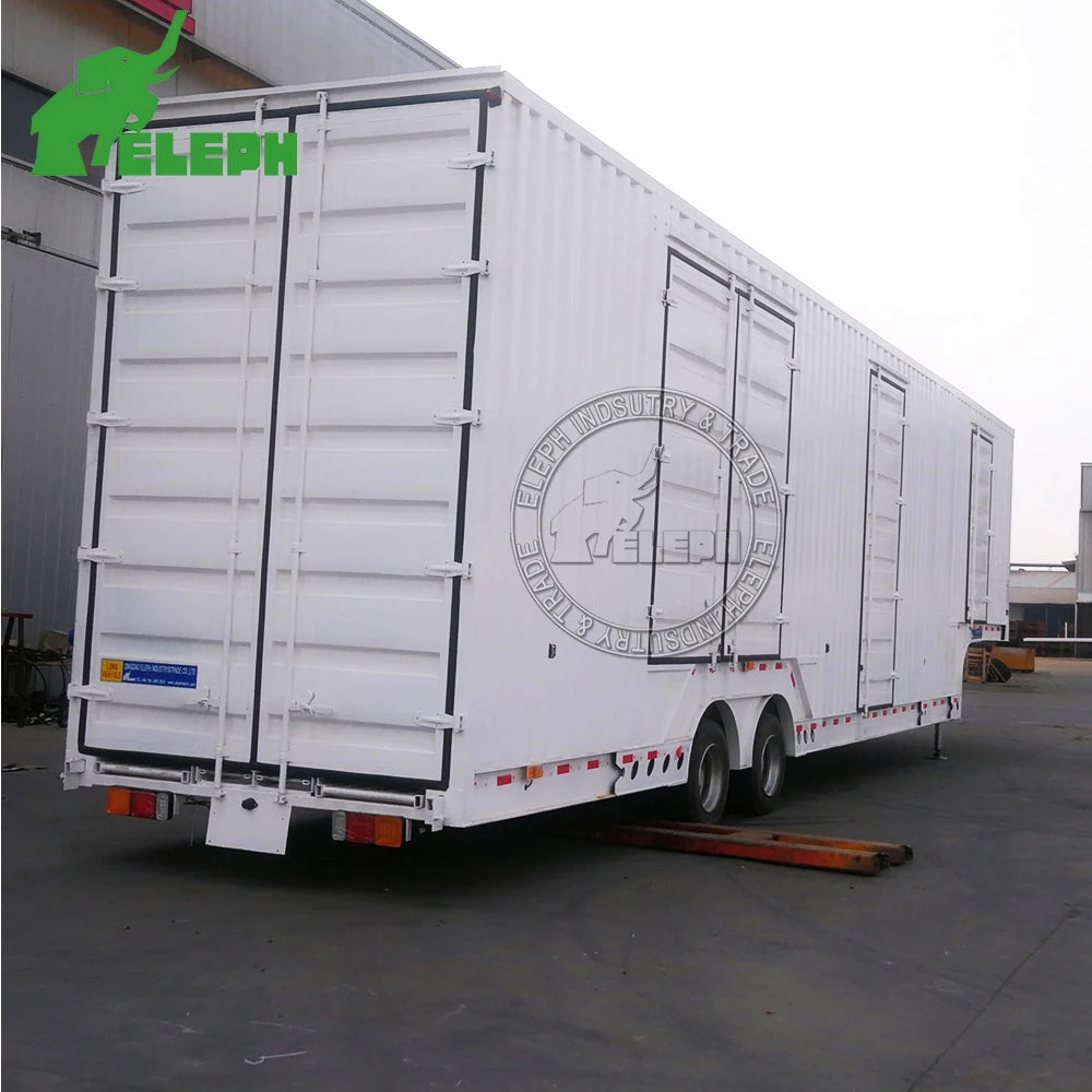 Enclosed Vehicle Car Carrier Transport Semi Trailer for SUV Luxury Race Car Transporting