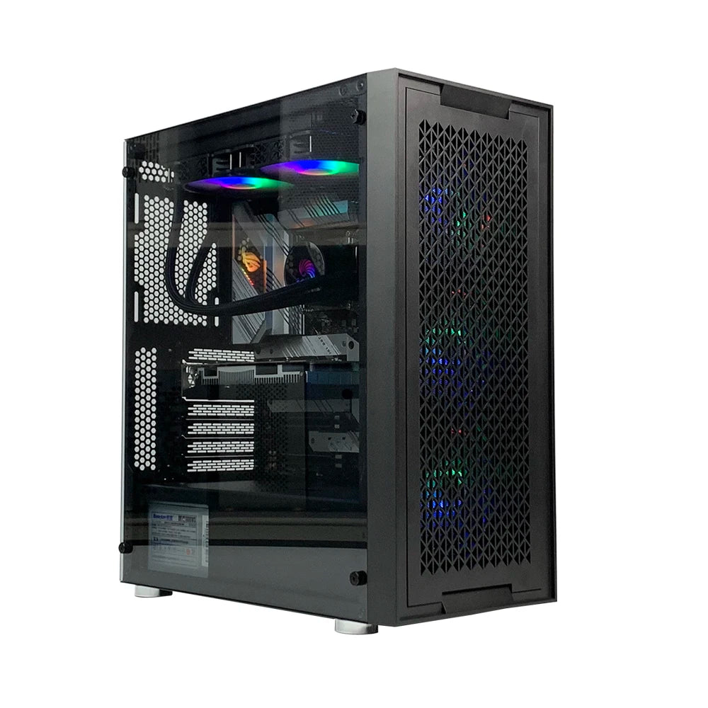 Gaming Computer case Desktop 240 Water-cooled Side Transparent Glass Keyboard Mouse Computer case