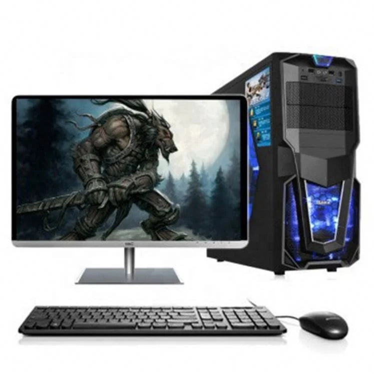 Low Cost Stock Product Desktop Computer 21.5 Inch Core I5 I7 Win10 System Unit 16GB 8GB RAM HDD SSD Cheap Price Oem Gaming Pc