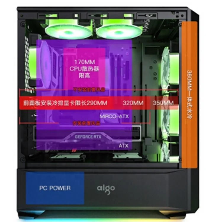 China Factory Hot Selling OEM ODM Desktop Pc Core I7 Cheap Price 16GB Ram HDD SSD GTX 1060-6GB Graphics Card Game Computer