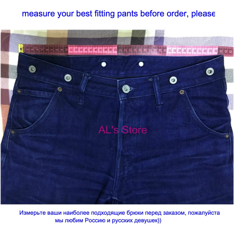 SD107-0001 Red Tornado Heavy Weight Indigo Selvage Unwashed Pants Unsanforised Thick Raw Denim Jean 17oz
