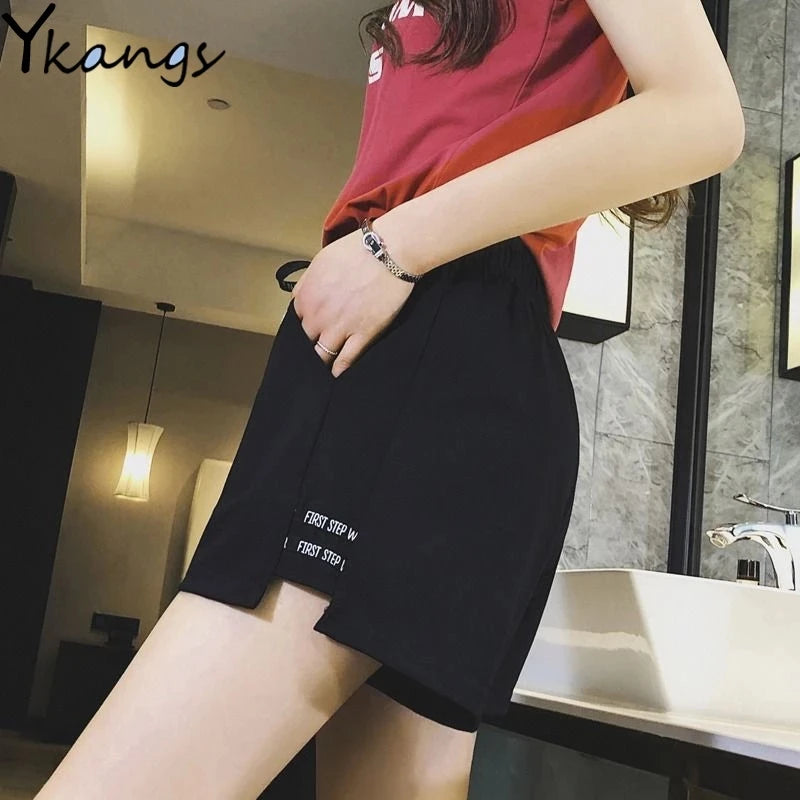 Cute Y2K Striped Pants Women Kawaii Sweet Harajuku Fleece Sports Korean Fashion Sweatpants Girly Basic Cartoon Japanese Trousers