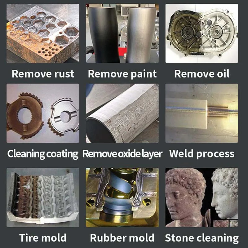 Oil Stains & Grease Cleaning Laser Machine Rust Removal for Classic Cars Laser rust Remover Laser Cleaner Machine