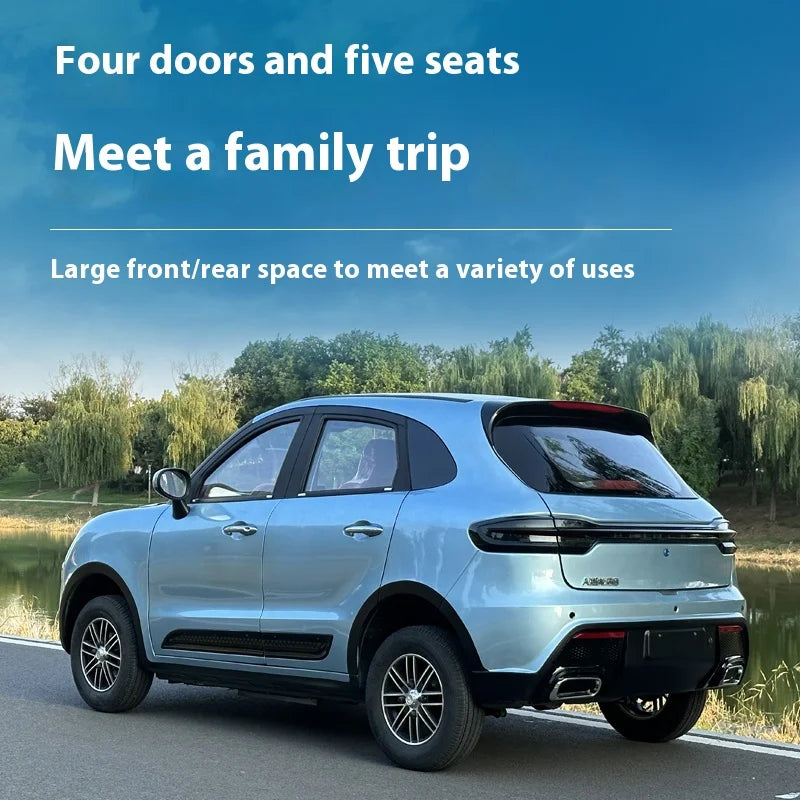 Low Speed LHD Left-Steering Mini Electric Four-Wheel Vehicle New Energy Electric Dual-Purpose Car Home Use 5-Seater 4-Door