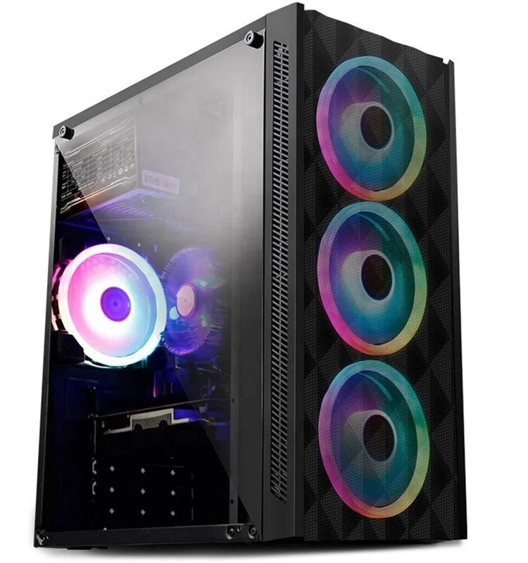 Wholesale Core I7 Gamer Desktop Computer Win10 16GB Ram SSD HDD 1TB GPU GTX1060 6GB 22 Inch Monitor Core I5 Processor Gaming Pc