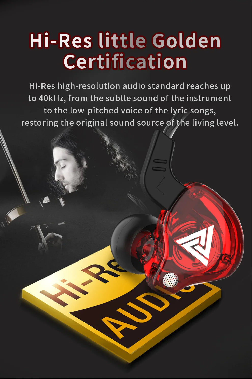 QKZ AK6 SK7 Copper Driver HiFi Wired Earphone with MIC Sport Running Headphones Bass Stereo Headset Music Earbuds fone de ouvido