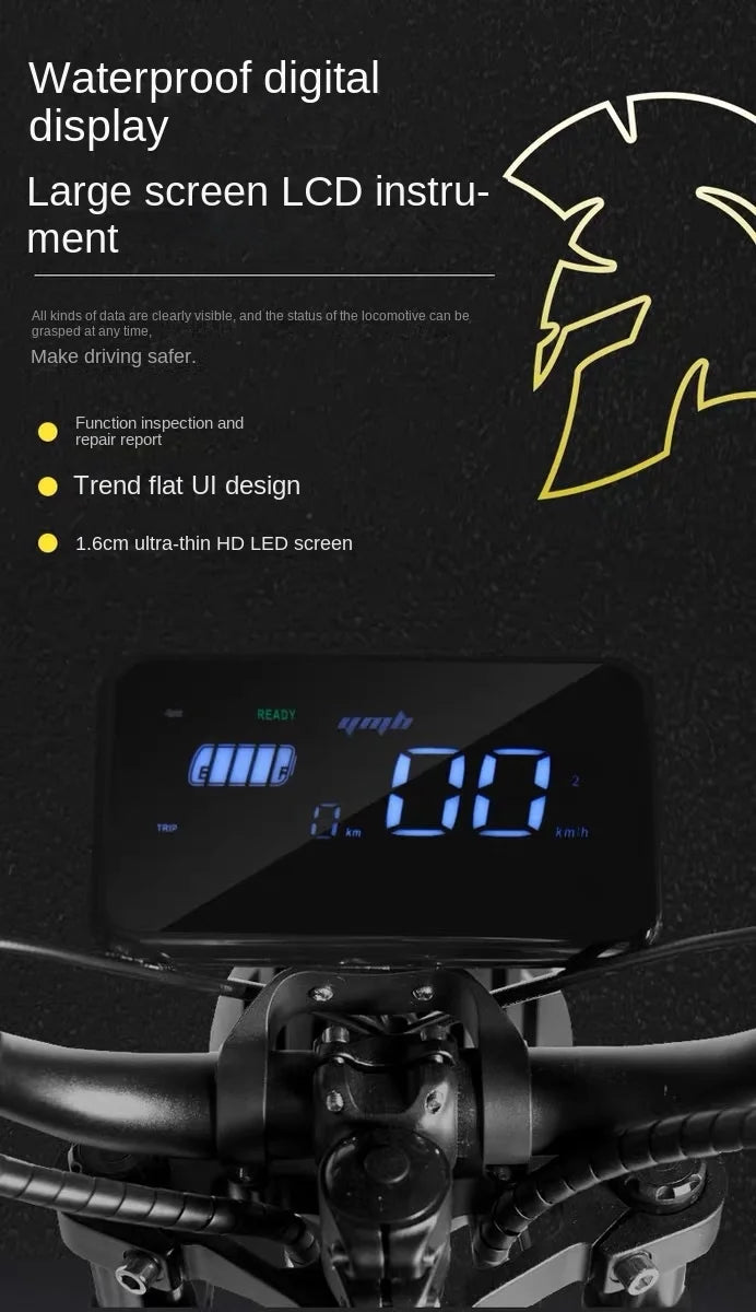 2025 Fatebike Ebike Reservation Remote Power off City Electric Bicycle Wide Fat Tire Electric Bike Outdoor Commuting E Bike