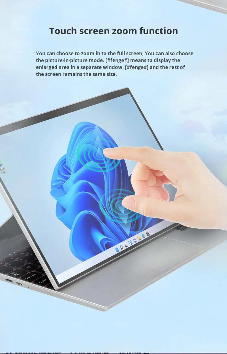 14-Inch Touchscreen 2-in-1 Slim Laptop PC Tablet  Intel N95 512G 256G 1TB for Cross-Border Business Office New US Plug Can OEM