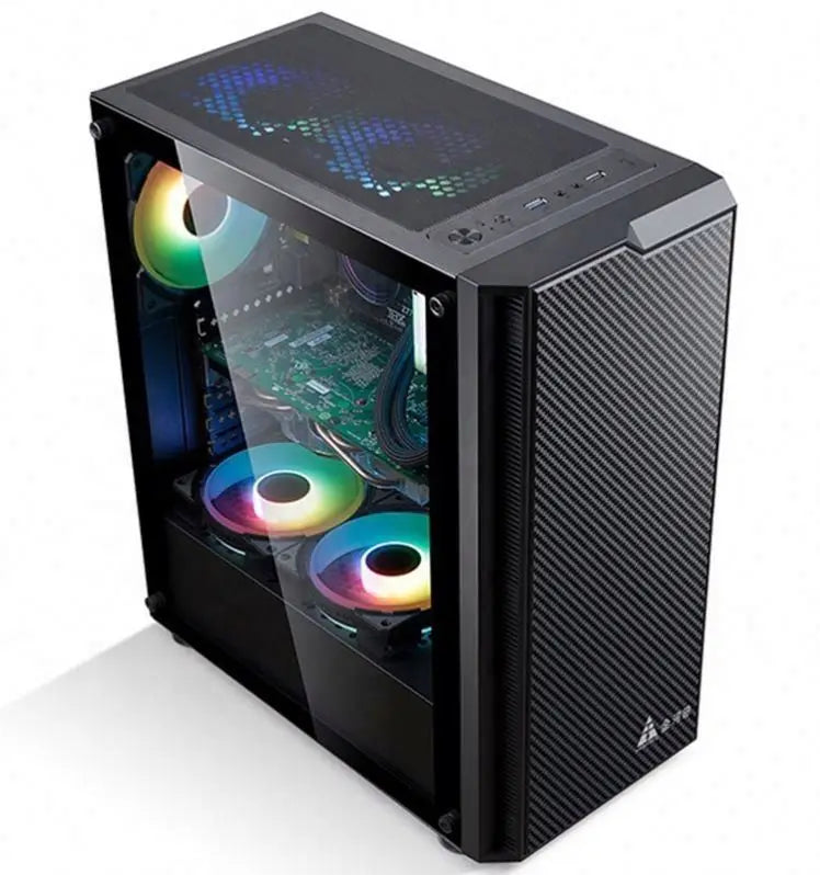 24" monitor Quite Core i9 processor cheap fully built gaming pc 16GB Ram SSD HDD GTX 1660 6G Win 10 set gamer desktop computer