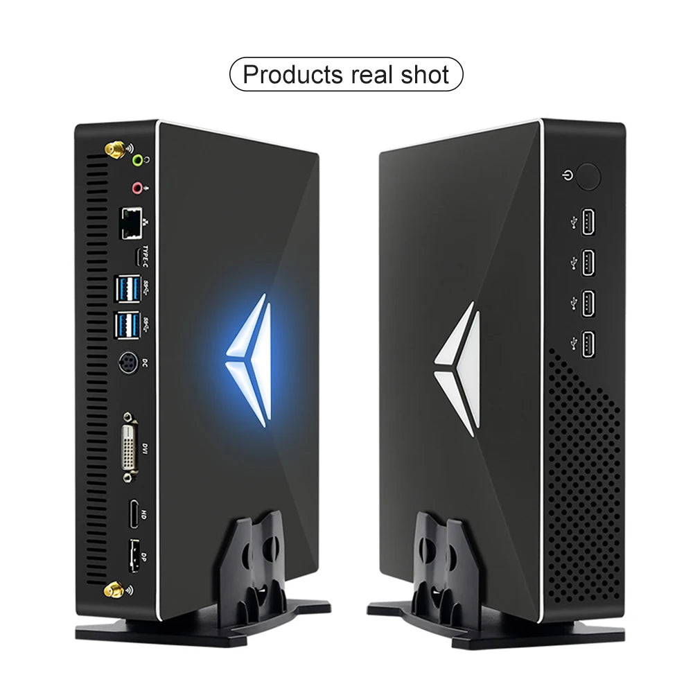 EGLOBAL Mini PC Core I7 I9 Gen 10th Octa Core Desktop Computer 4G DDR4 M.2 NVME DP HD DVI Win10 Pro Mini Gaming Pc