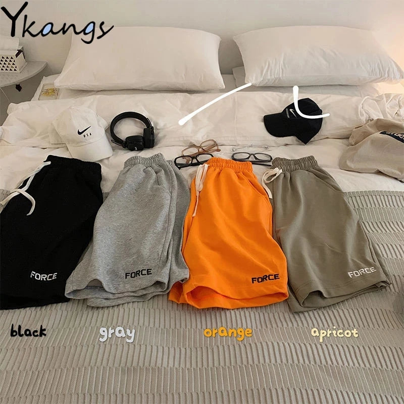 Cute Y2K Striped Pants Women Kawaii Sweet Harajuku Fleece Sports Korean Fashion Sweatpants Girly Basic Cartoon Japanese Trousers