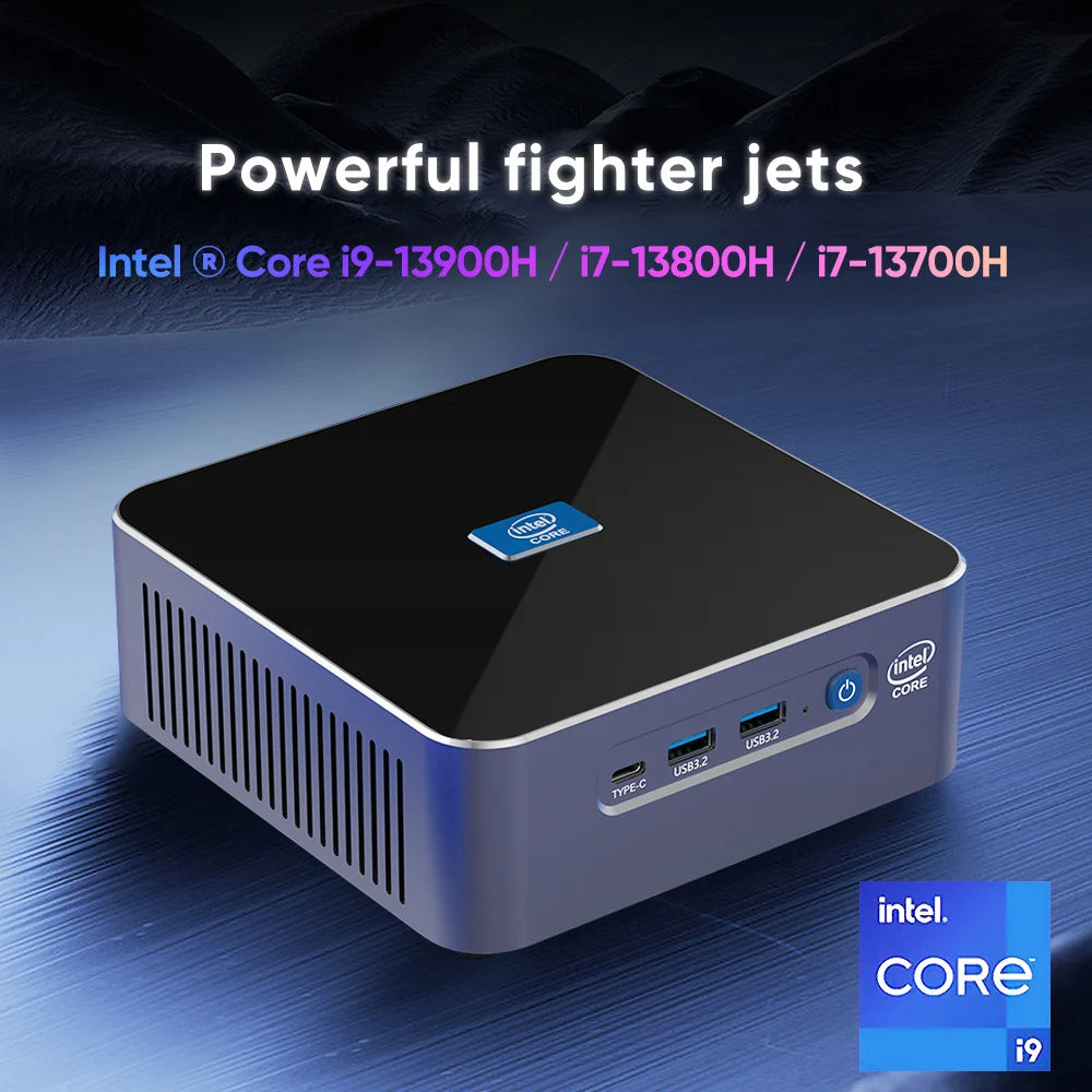 13th Gen Mini PC Gamer Core i9 13900H i7 13800H Window 11 2*DDR5 2*NVMe 2*2.5G LAN 8K NUC Gaming PC Computer WiFi6